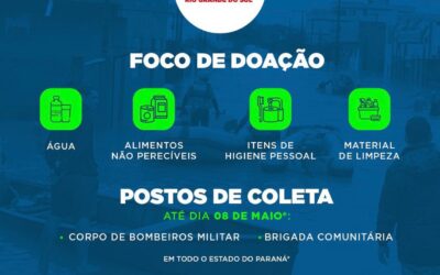 Movimento Pró-Paraná integra campanha pelo Rio Grande do Sul